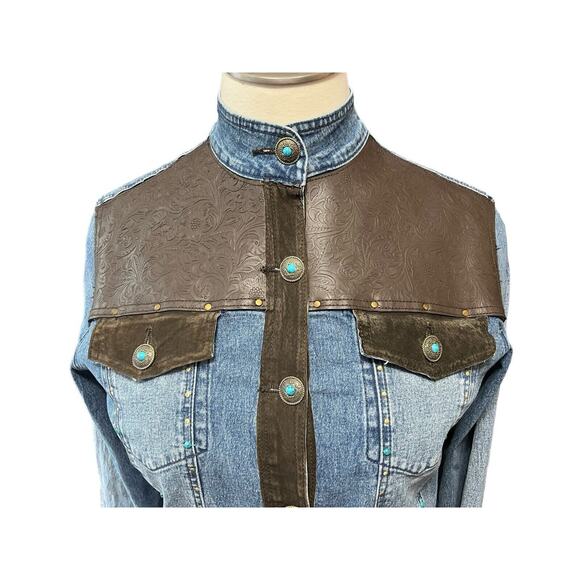 DG2 by Diane Gilman 1X Western Denim Jean Jacket - Picture 9 of 11